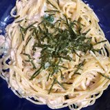 簡単ツナマヨ和風パスタ^ - ^